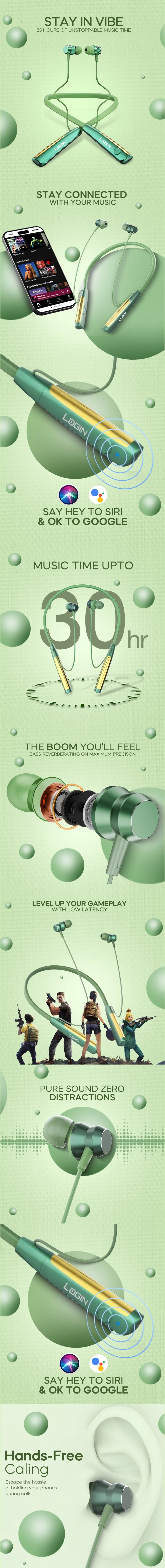 Login L-260 Bluetooth Neckband – Premium Sound, All-Day Comfort, and Uninterrupted Connectivity