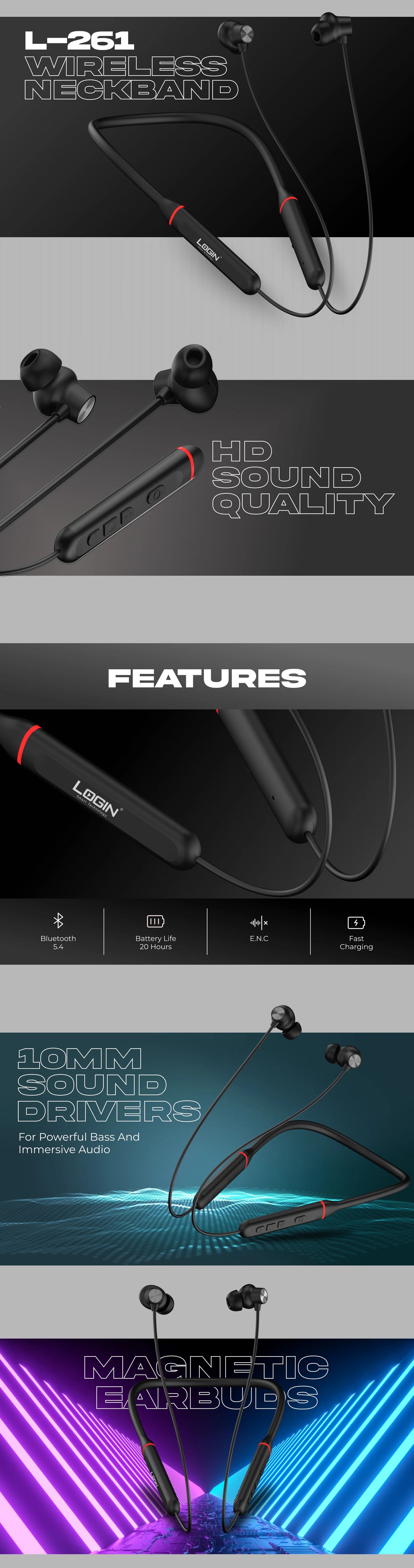 Login L-261 Neckband