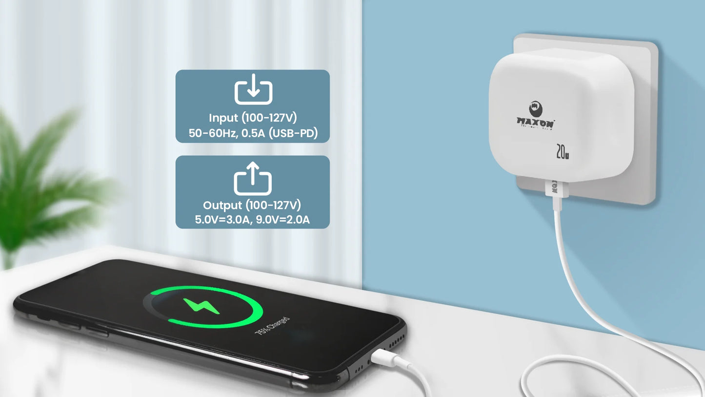 Maxon T-100 iPhone (iOS) Fast Charger