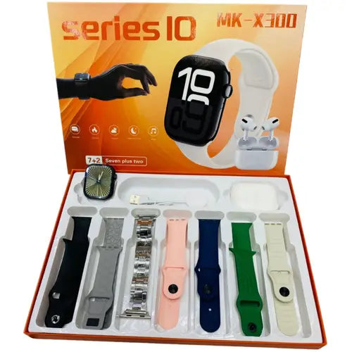 MK-X300 Series 10 (7-in-1) Smart Watch – HD Touchscreen, Bluetooth Calling & Health Tracking