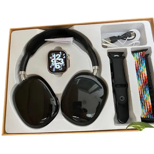 P9 Series 10 Smart Watch – 2.20″ AMOLED Display, Fitness & Health Tracking, Bluetooth 5.0 & 7 Straps