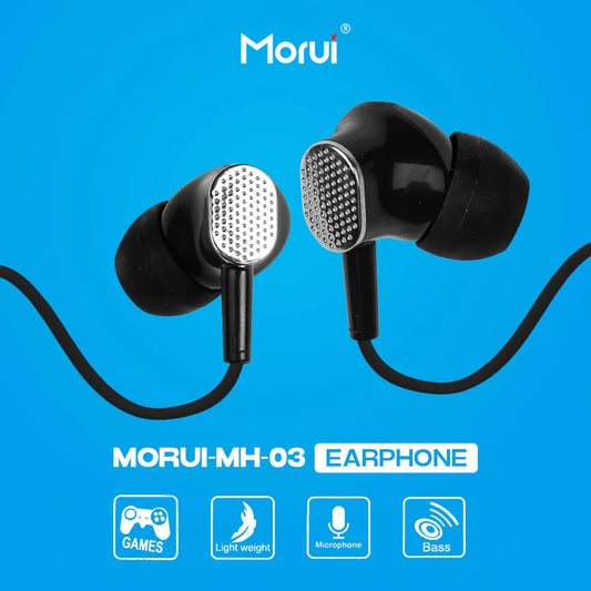 Morui MH03 Handfree Noise-Canceling Gaming Headset with Heavy Bass Stereo Sound Earbuds