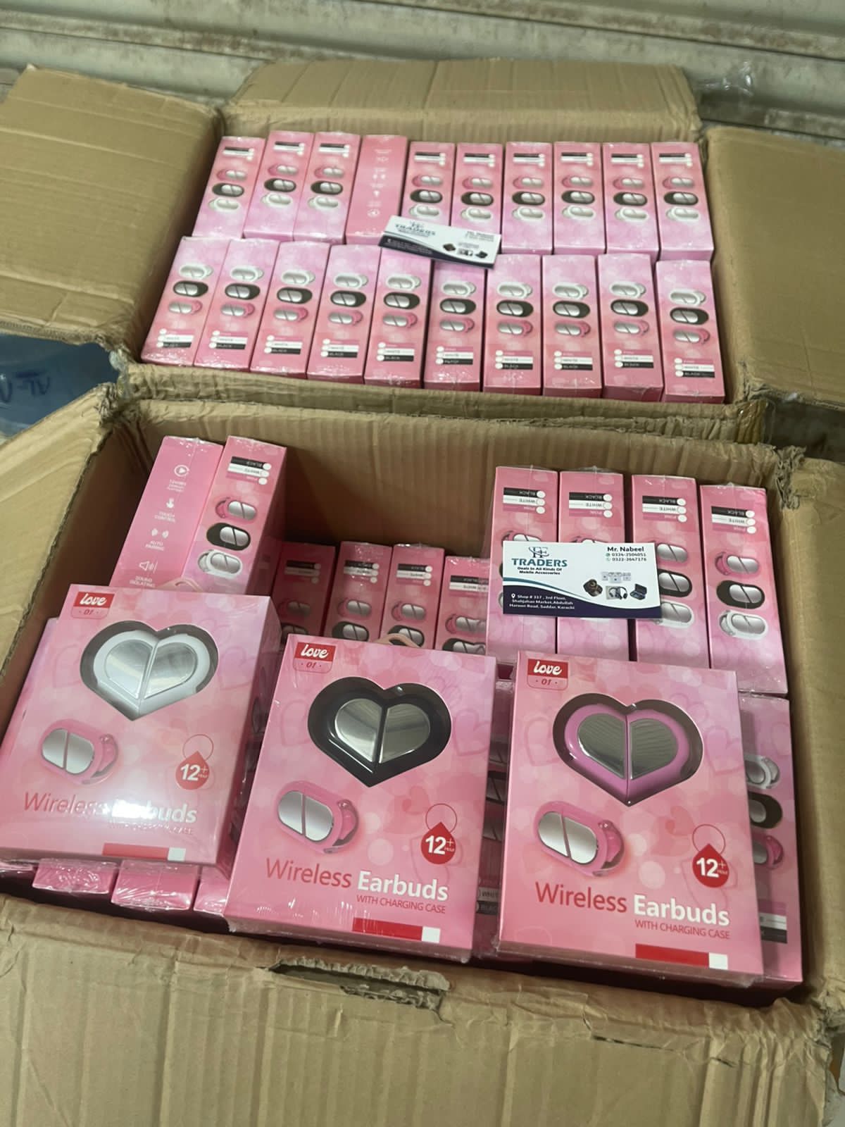 LOVE-01 Wireless Earbuds – Luxury Heart Case Bluetooth Earbuds with Deep Bass