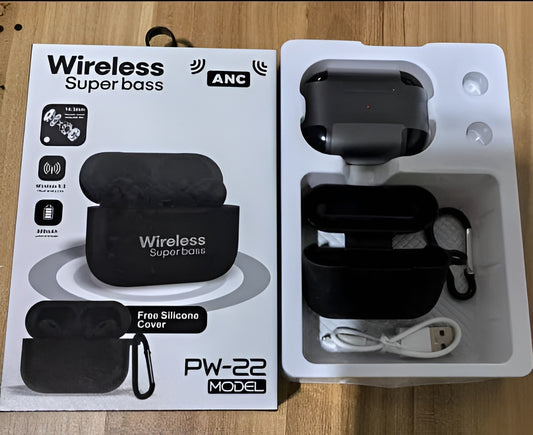 PW-22 TWS Wireless Earbuds – HD Super Bass Sound, Bluetooth 5.3, Long Battery Life & IPX5 Waterproof