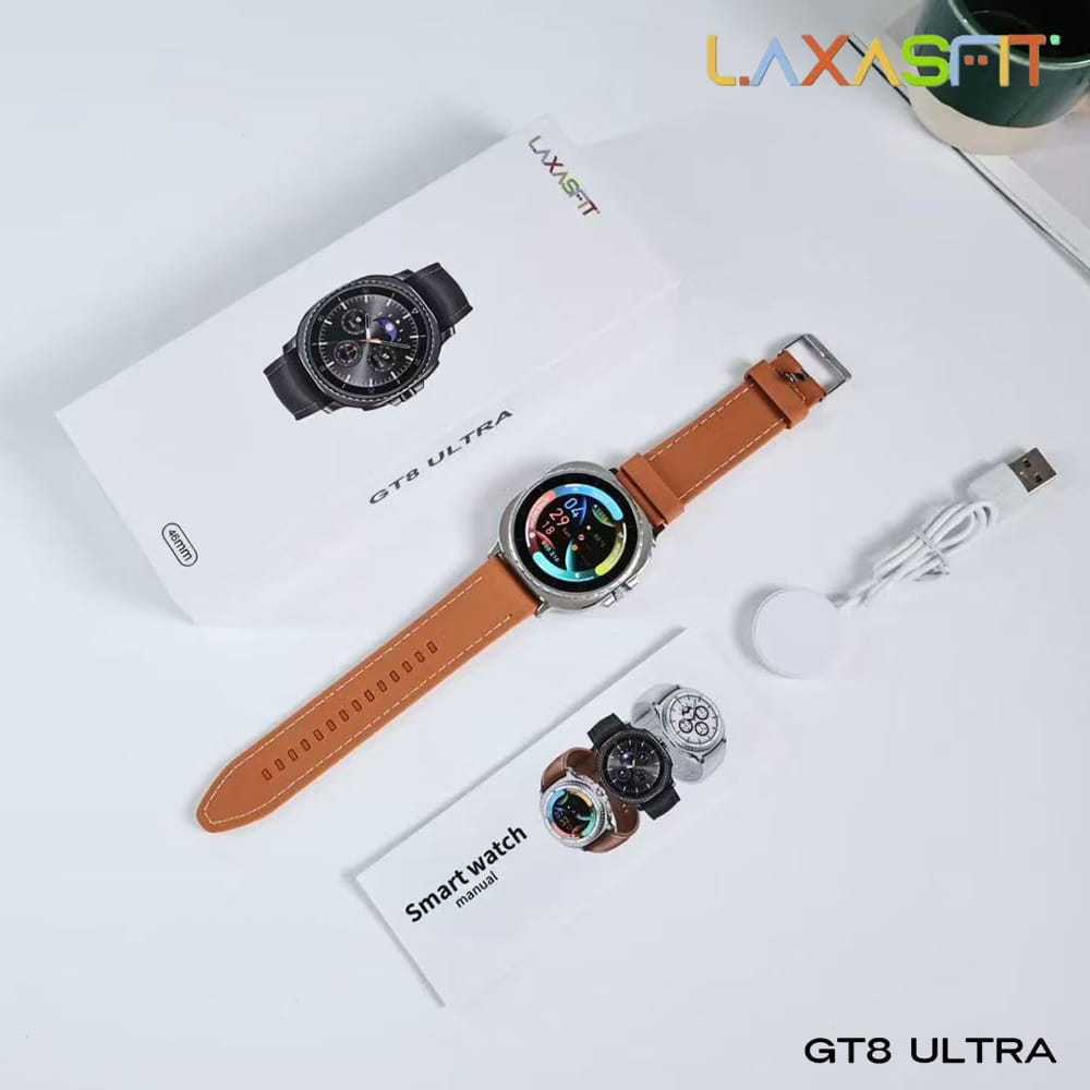 Laxasfit GT8 Ultra Smartwatch – Luxury Design, HD Display & Health Tracking
