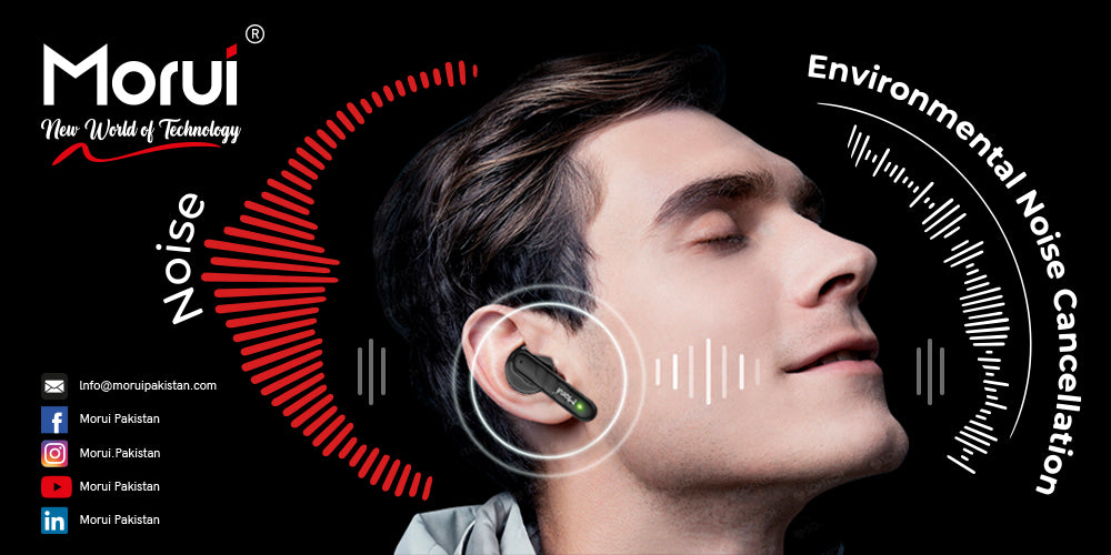 Morui MB-H3 Berlín Wireless Earbuds With ANC & ENC Dual Mic 5.3 Version