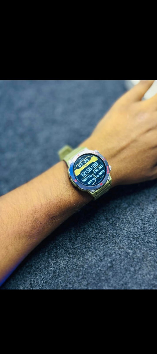 Laxasfit GT11 Sports Round Dial Smartwatch – Luxury Design & Fitness Tracking