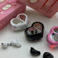 LOVE-01 Wireless Earbuds – Luxury Heart Case Bluetooth Earbuds with Deep Bass