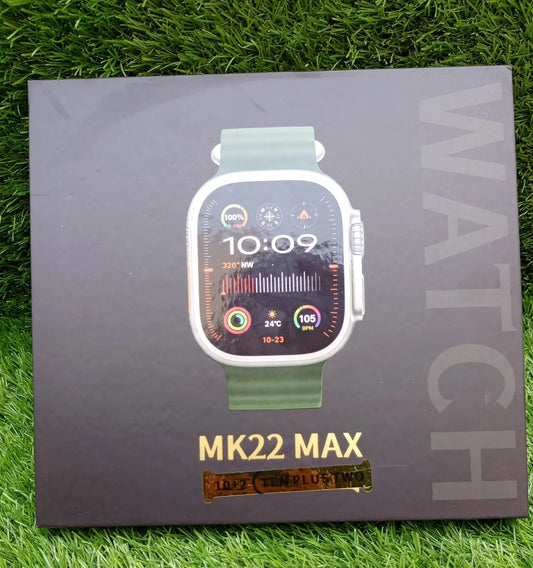 New MK22 Max 10 Straps Smart Watch – Bluetooth Calling, HD Touch Display & Fitness Tracker