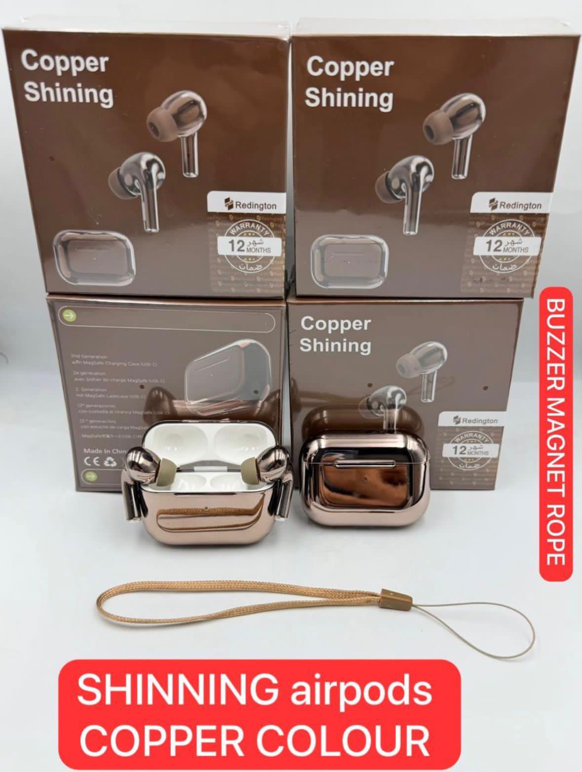 AirPods Pro 2 Shining Version – Luxury Metallic Finish & Premium Sound