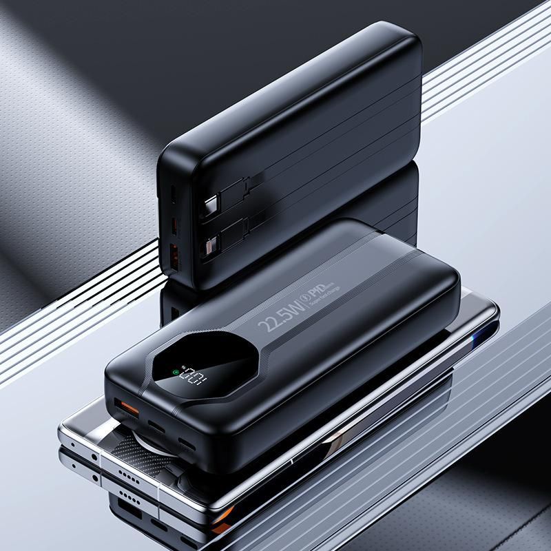 FoneStop 20,000mAh SuperFast Charging Power Bank – Beast Model | PD Fast Charging, Built-In Cables, Type-C & USB Output