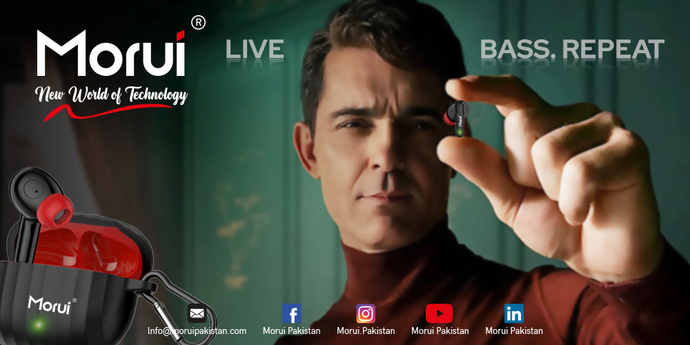 Morui MB-H3 Berlín Wireless Earbuds With ANC & ENC Dual Mic 5.3 Version