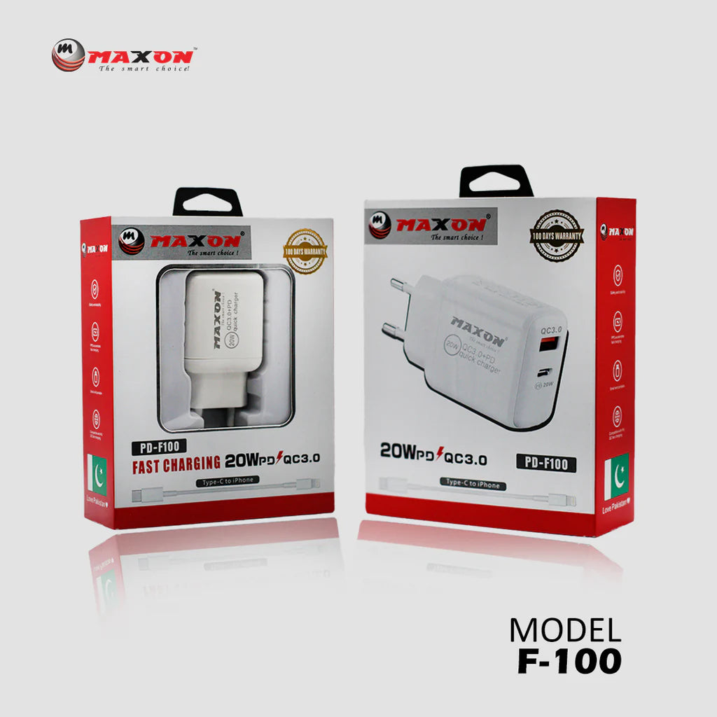 Maxon F-100 20w PD Wall Charger