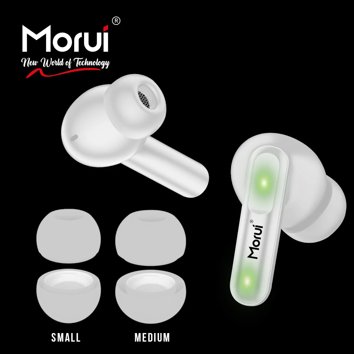 Morui GM-A7 Coolpods Wireless Earbuds With ANC & ENC Dual Mic 5.3 Version
