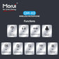 Morui GM-X8 4-in-1 Wireless Microphone with Noise Cancellation – Premium Audio for Content Creators and Speakers