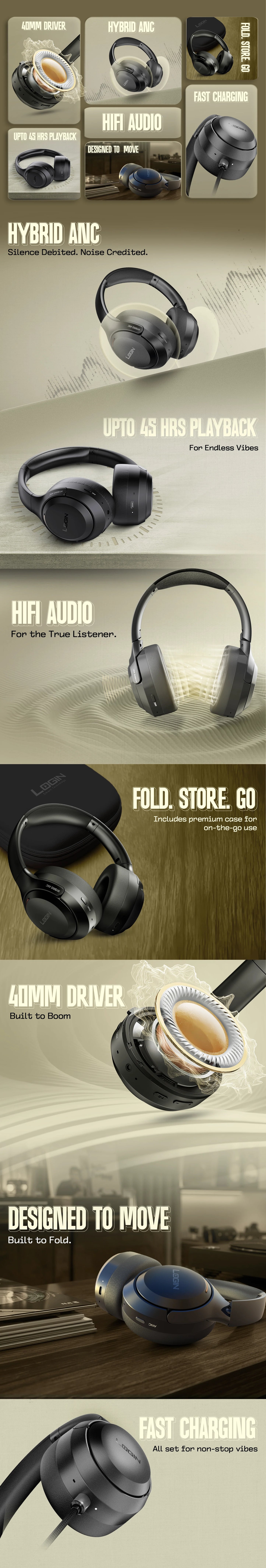 Login L-299 Wireless Headphone