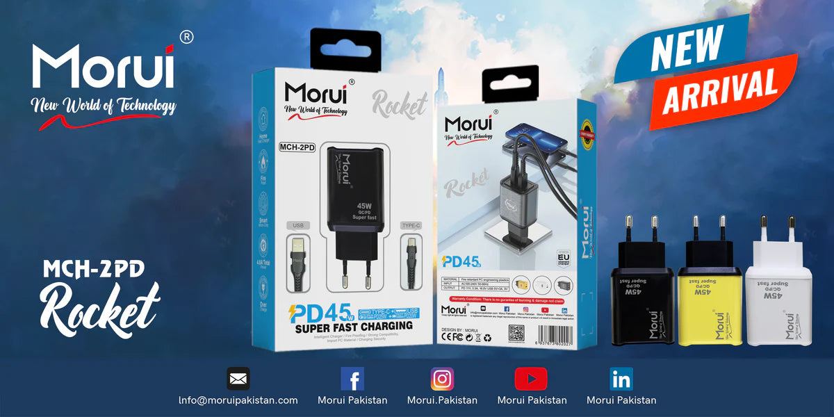 Morui MCH-2PD Rocket Super Fast Charging Charger