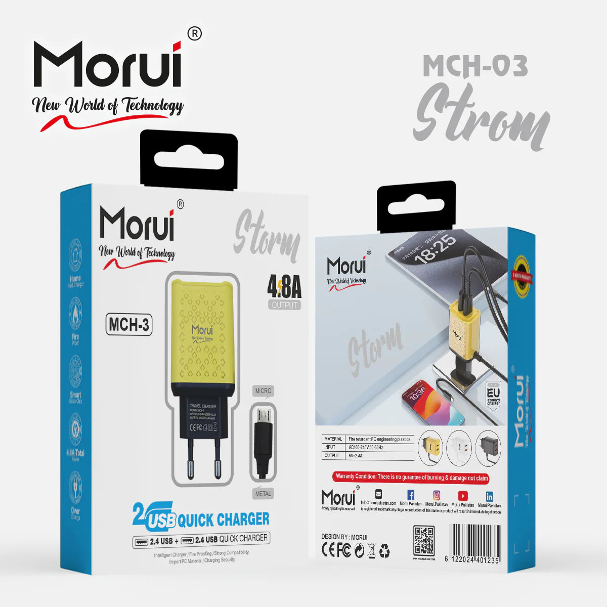 Morui MCH-03 STROM 2USB Quick Charger Sale