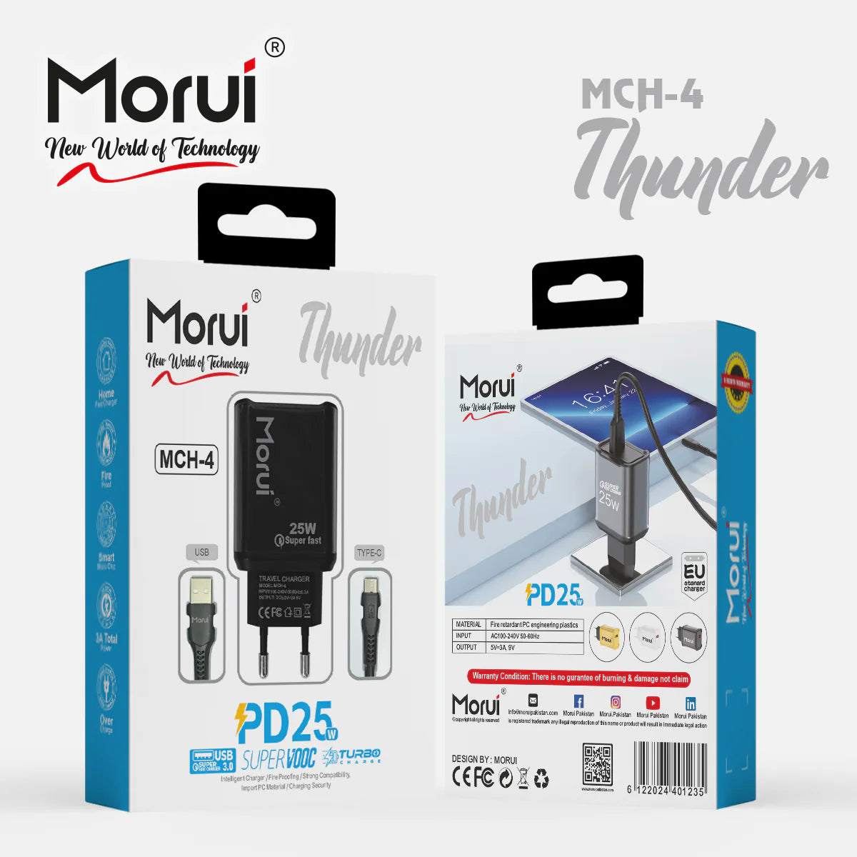 Morui MCH-4 Thunder PD25 Fast Charger Sale