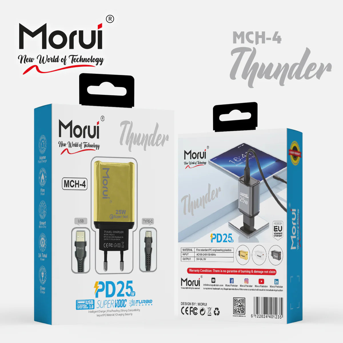 Morui MCH-4 Thunder PD25 Fast Charger Sale