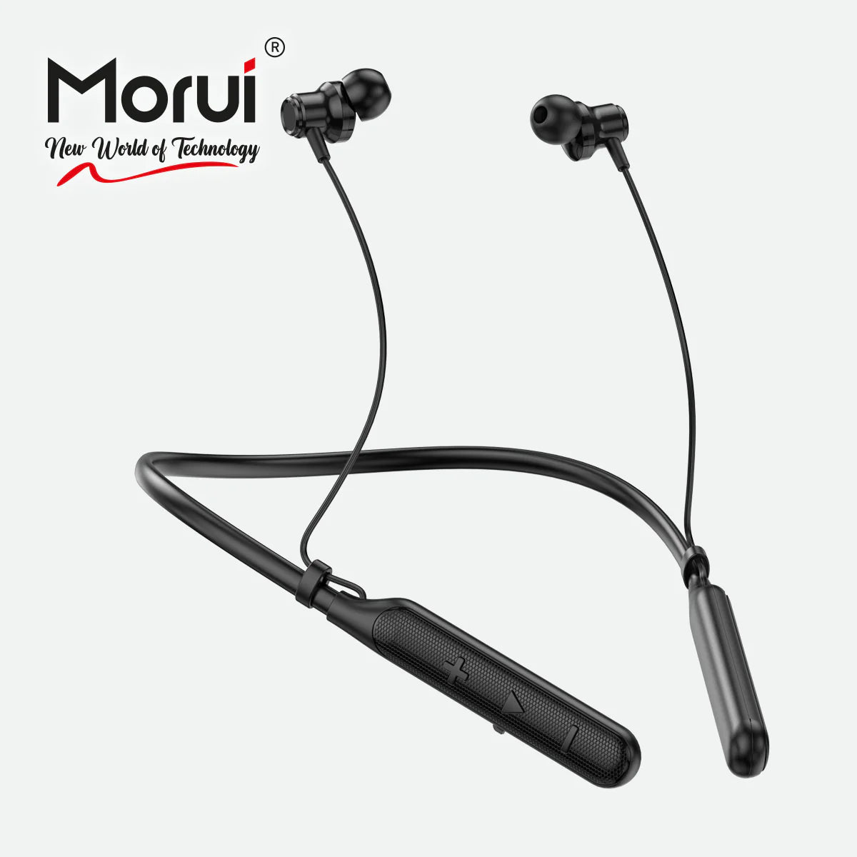 Morui ME06 Neckband Wireless Stereo Bluetooth 5.3 Headphones | Voice Changer Earbuds | Gaming Headset | 20 Hours Charging Backup