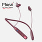 Morui ME07 Neckband Wireless Stereo Bluetooth 5.3 Headphones | Voice Changer Earbuds | Gaming Headset | 30 Hours Battery Backup With Magnet Touch ON & OFF Sale