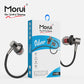 Morui MH09 Silver High-End Dynamic Wired In-Ear Earphones with Deep Bass, Built-in Microphone, and Comfortable Lightweight Design for Music, Gaming, and Calls