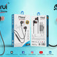 Morui MH10 Super Dynamic In-Ear Earphones with 3.5mm Plug, High-Definition Sound, and Multi-Function Remote Control