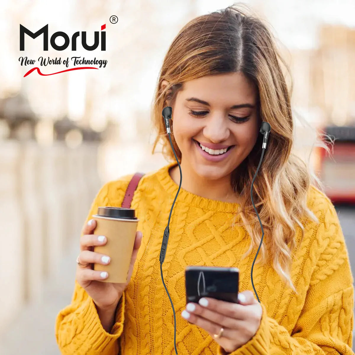 Morui MH10 Super Dynamic In-Ear Earphones with 3.5mm Plug, High-Definition Sound, and Multi-Function Remote Control