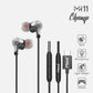 Morui MH11 Champ Type-C Earphone – High-End Dynamic In-Ear Bass with Microphone, Lightweight Design, Gaming Compatible