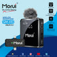 Morui GM-X10 Wireless Microphone – 3-in-1 Mic with Active Noise Cancellation, 1-Year Warranty, Compatible with YouTube Vlogging, Live Streaming, DSLR, Smartphones & Audio Devices