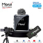 Morui GM-X10 Wireless Microphone – 3-in-1 Mic with Active Noise Cancellation, 1-Year Warranty, Compatible with YouTube Vlogging, Live Streaming, DSLR, Smartphones & Audio Devices