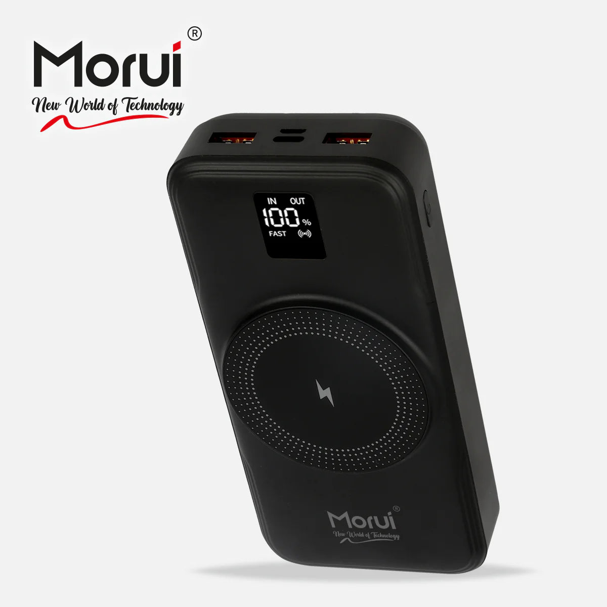 Super Fast Wireless Power Bank 20000mAh 22.5W LED Display High Quality Li-Polimer - MORUI MW-20PD