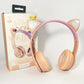 P47M Cat Ear Wireless Headphones – LED Bluetooth Headphones with Mic & Deep Bass
