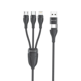 Sovo SC-117 5-in-1 Fast Charging Data Cable | USB, Type-C, Micro USB & iOS