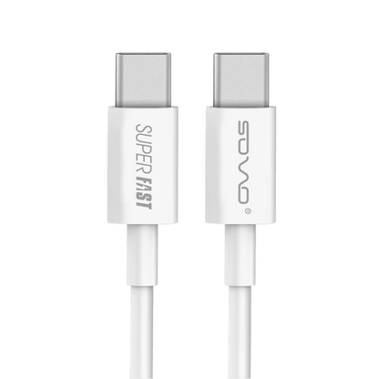 Sovo SC-310 Fast Charging Data Cable | Type-C to C & Type-C to iOS