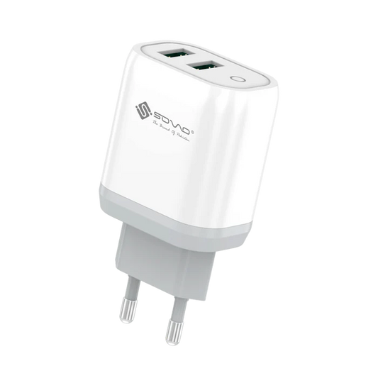 Sovo SG-205 12W Grip Charger with Cable | Micro USB, Type-C & iOS
