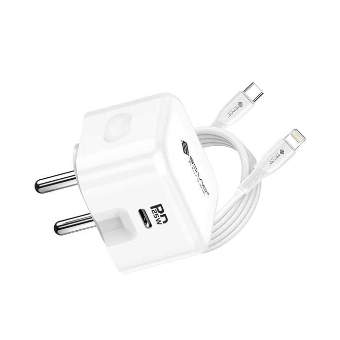 Sovo SG-245 PD 25W Super Fast Charger | Type-C to C & iOS
