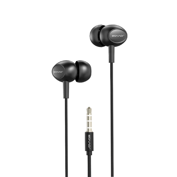 Sovo SH-55 3.5mm Jack Handsfree | Premium Stereo Wired Earphones