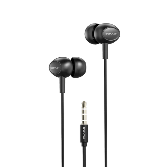 Sovo SH-55 3.5mm Jack Handsfree | Premium Stereo Wired Earphones