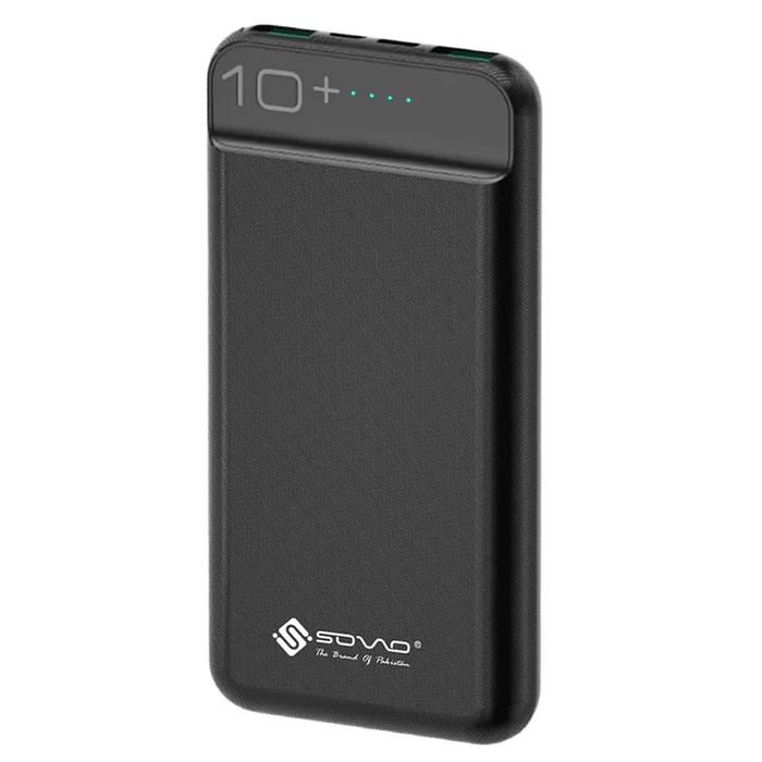 Sovo SPB-611 10000mAh Power Bank – Portable Charger with 1-Year Warranty