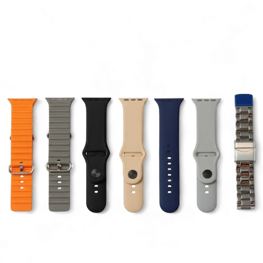 Series 10 MK-X30 Smart Watch (7+1 Bundle) – 7 Interchangeable Straps & Wireless Charger | Premium Smartwear