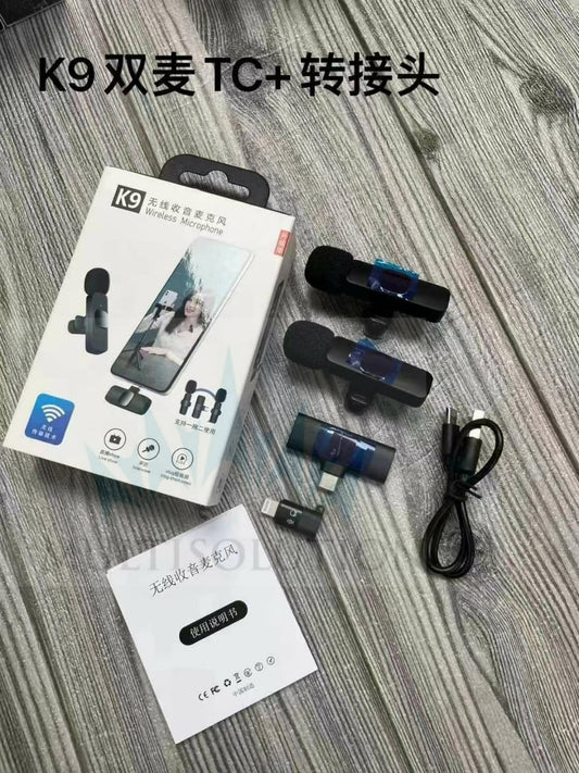 K9 Wireless Microphone (Double) – Crystal-Clear Audio for Professionals