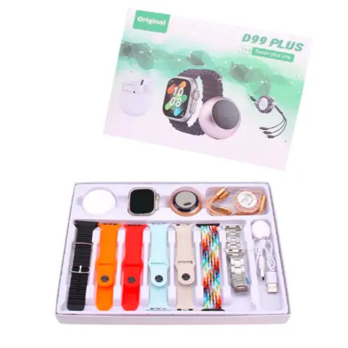 Luxury D99 Plus (7+4) Smart Watch – Bluetooth Calling, Fitness & Health Tracking, HD Display