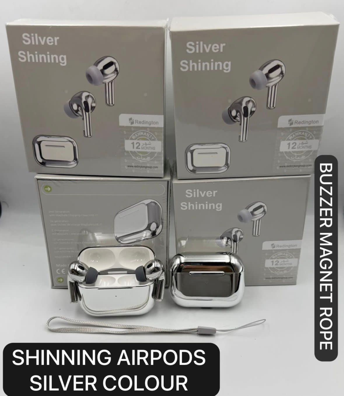 AirPods Pro 2 Shining Version – Luxury Metallic Finish & Premium Sound