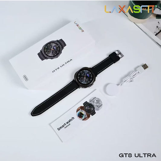Laxasfit GT8 Ultra Smartwatch – Luxury Design, HD Display & Health Tracking
