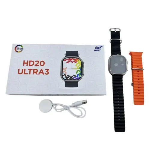 HD20 Ultra 3 Smart Watch – Premium Bluetooth Calling, Multi-Sport & Health Tracking