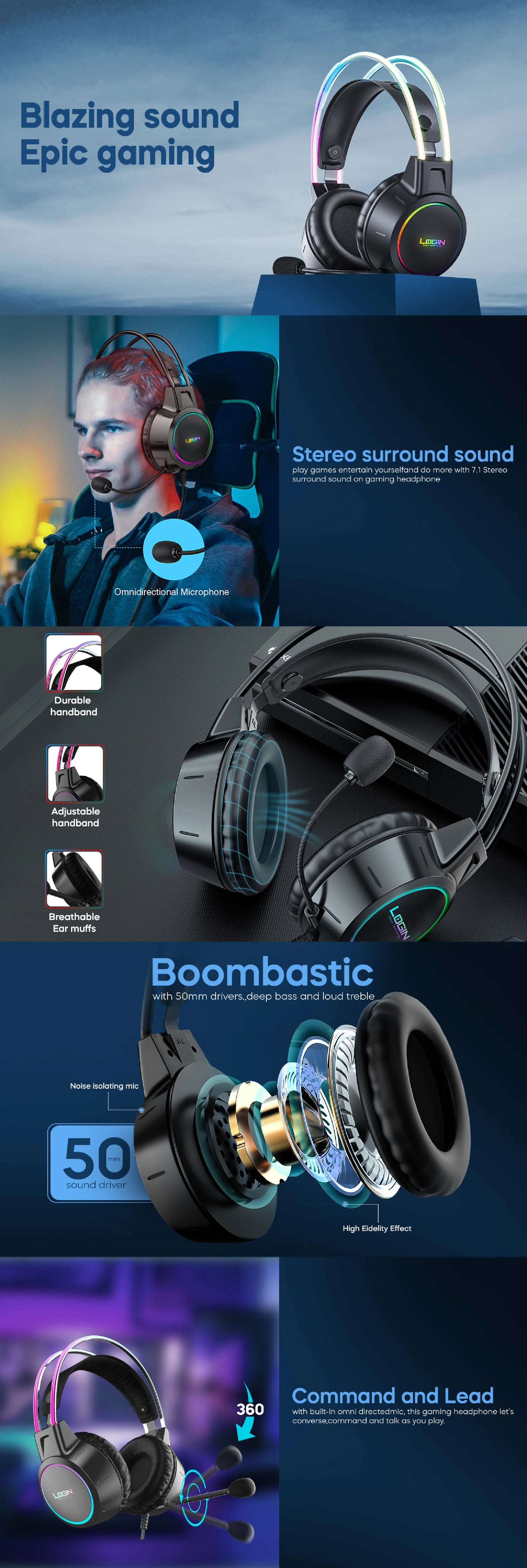 Login L-285 Gaming Headphone