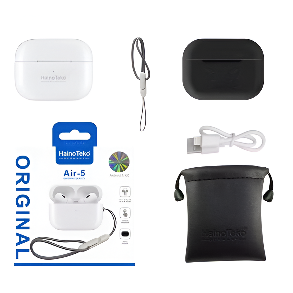Haino Teko Germany Air 5 Wireless Earphones | Premium Stereo Sound | Bluetooth TWS