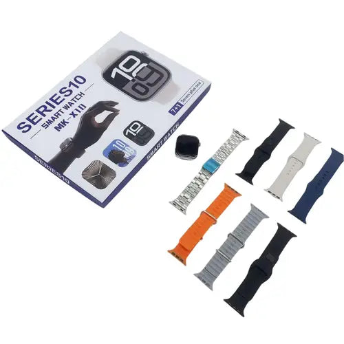 MK-X10 Series 10 (7+1) Smart Watch – Bluetooth Calling, 49mm Big Display & 7 Straps